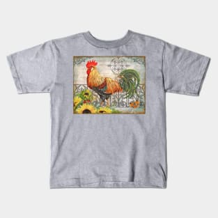 Ironwork Rooster A Kids T-Shirt